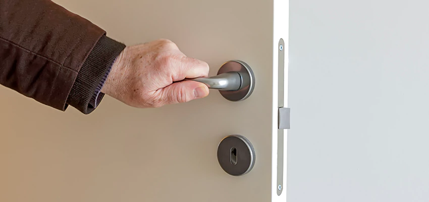 Restroom Locks Privacy Bolt Installation in Schaumburg, Illinois